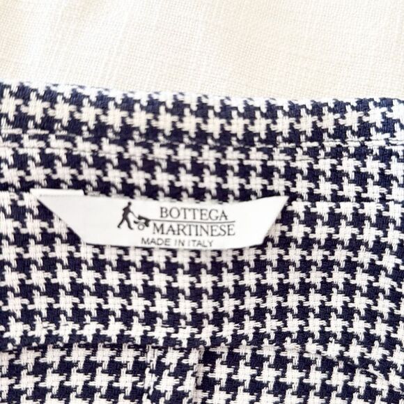 Bottega Martinese Double Breasted Houndstooth Blazer - Picture 12 of 16